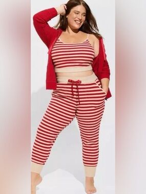 Torrid Striped Hacci Knit Joggers
